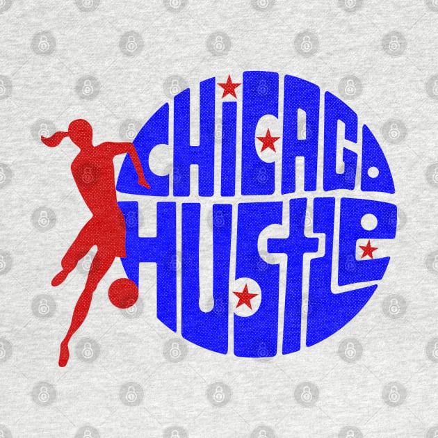 Vintage Women's Chicago Hustle WBL Basketball by LocalZonly